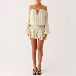 Peppermayo Eira Balloon Sleeve Mini Dress